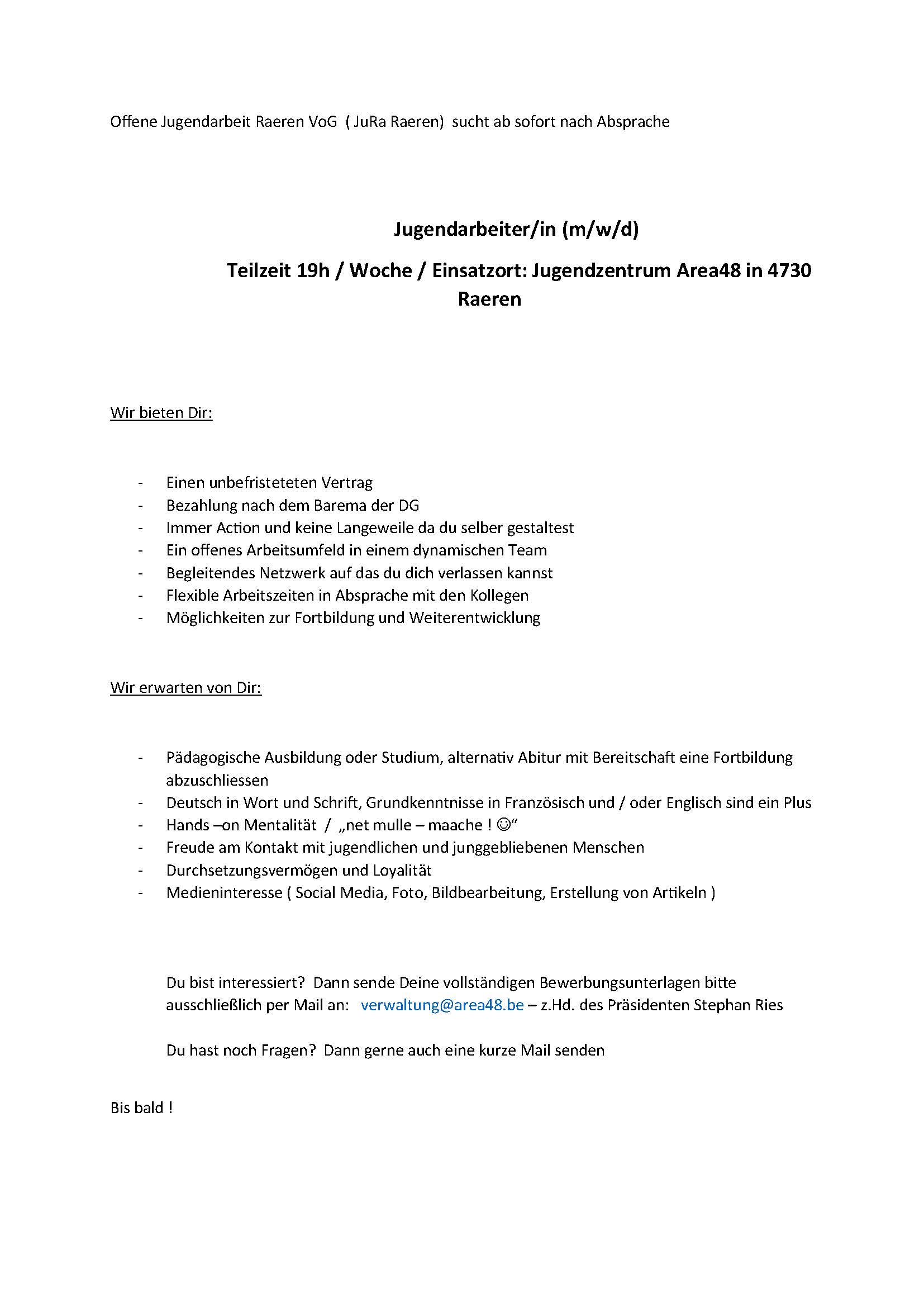 E-Mail an die Verwaltung